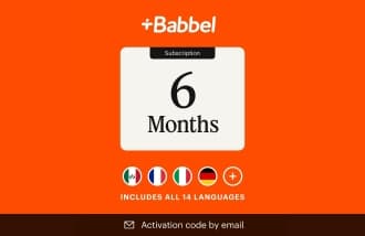 Babbel USA (6 Month Subscription) Gift Card