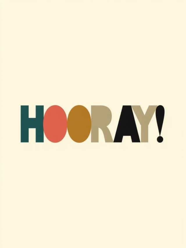 Hooray Card