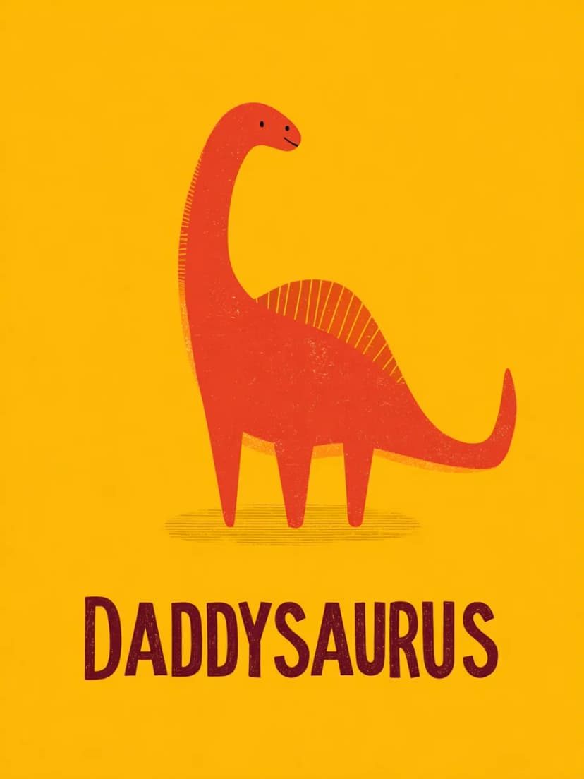 Daddysaurus Card Design