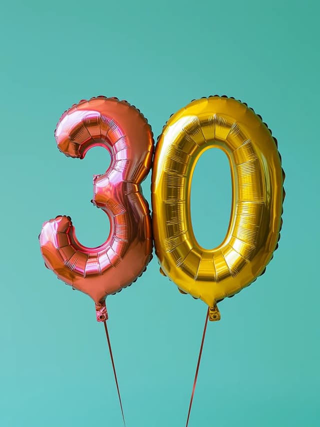 Balloons 30 Year 2 Card
