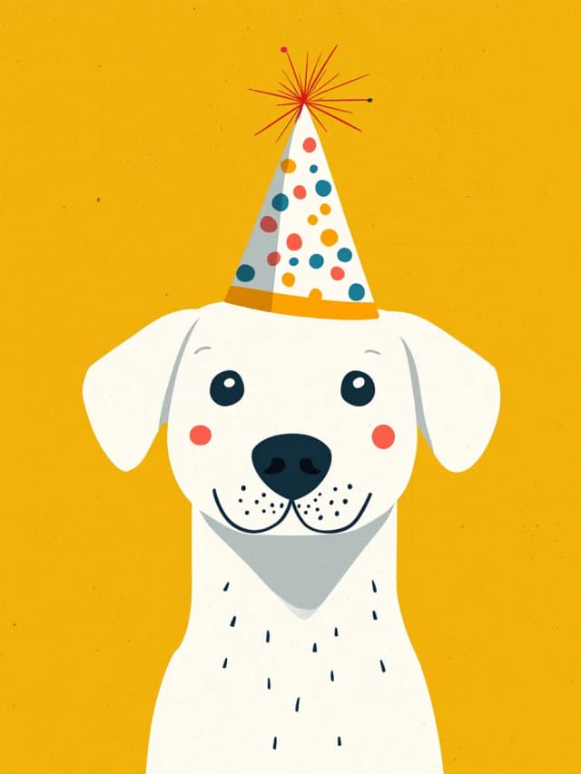 Dog With Hat 2 Card