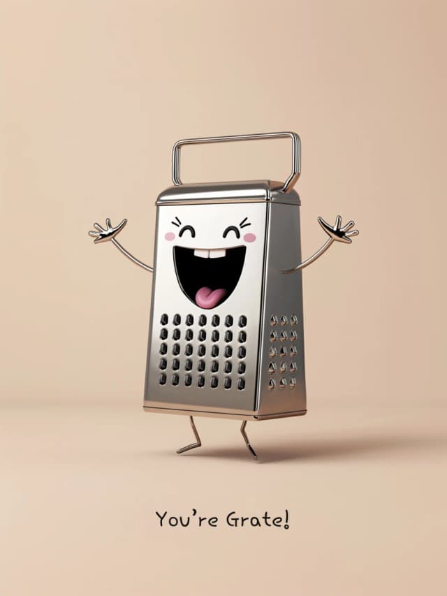 Great Cheese Grater Funny Card