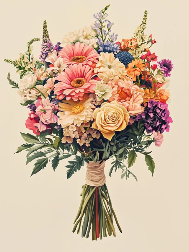 Flowers Bouquet 2 Card