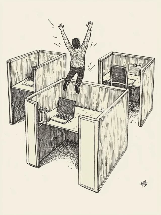 Cubicle Celebrate Card