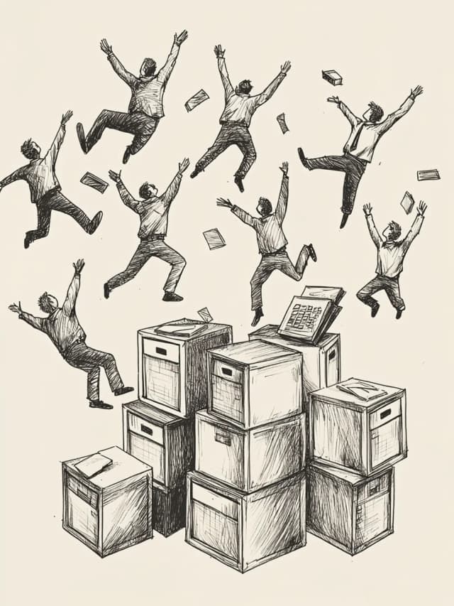 Jumping Celebrate Card