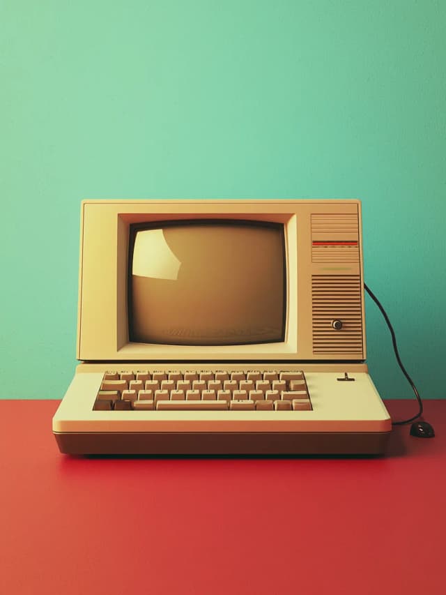 Retro Computer 2 Card