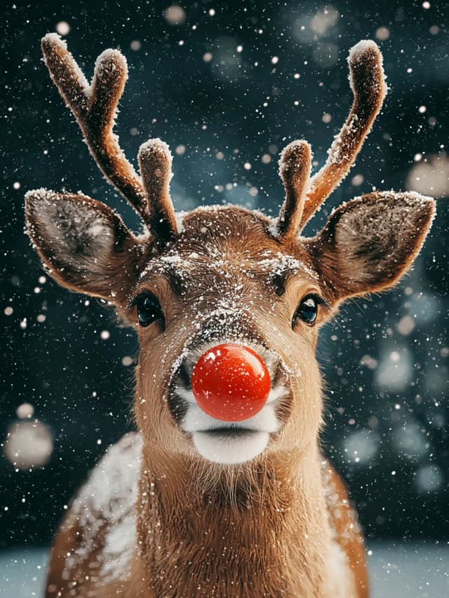 Rudolf Red Nose Card