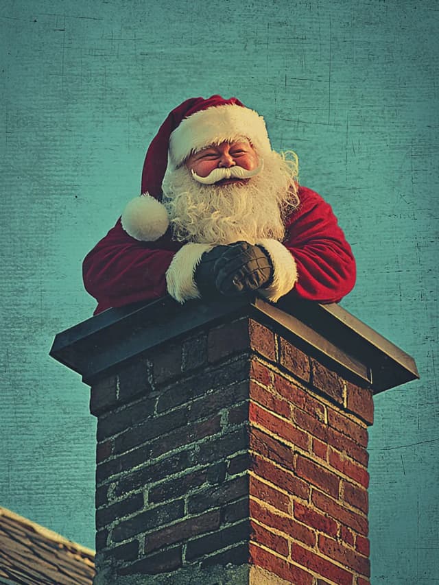 Santa Chimney Card