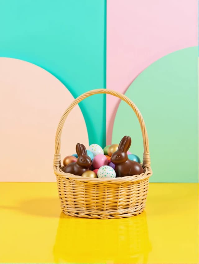 Easter Basket Chocolates Card