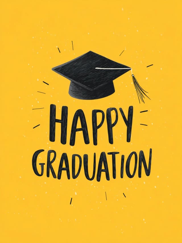 Happy Graduation Hat Card