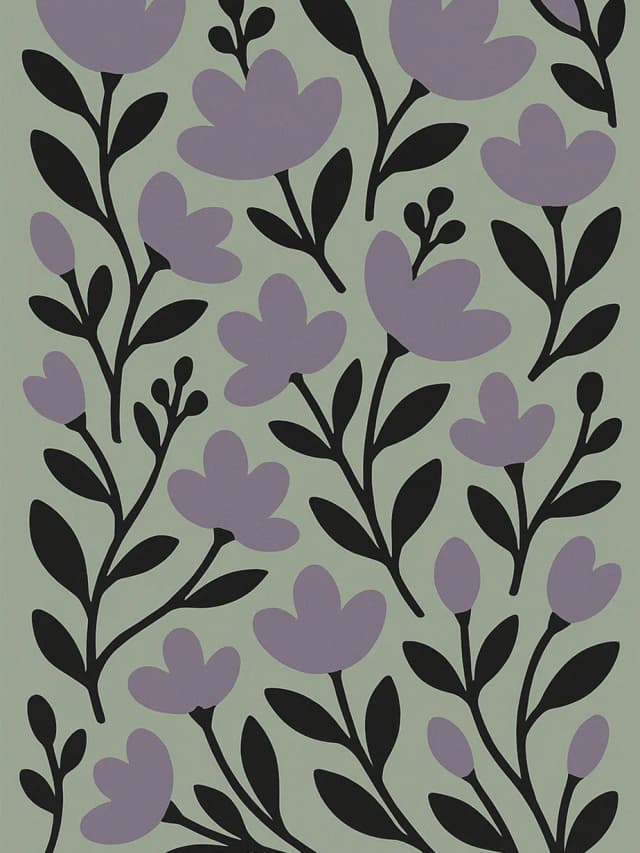 Modern Flower Pattern Card