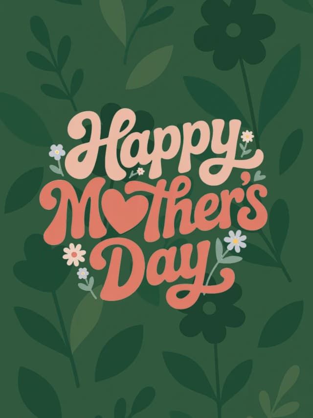 Happy Mothers Day Green Card