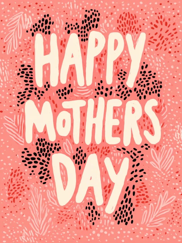 Happy Mothers Day Text Card