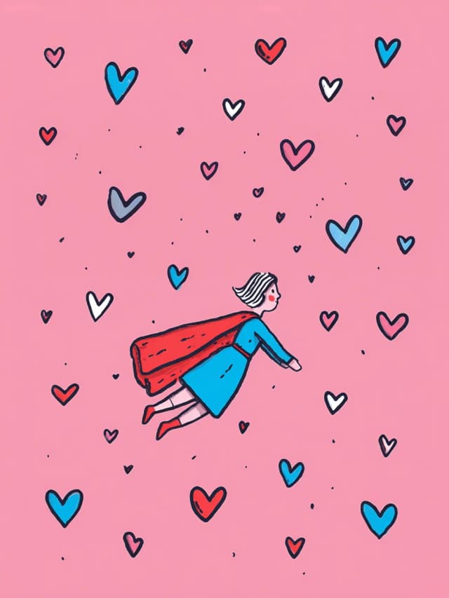 Super Mum Hearts Card