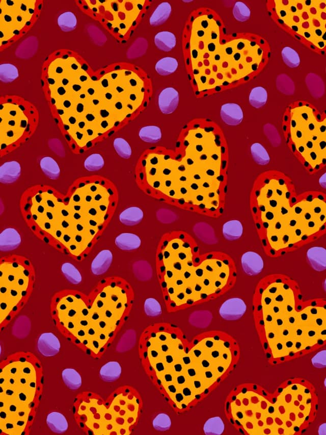 Leopard Hearts Card
