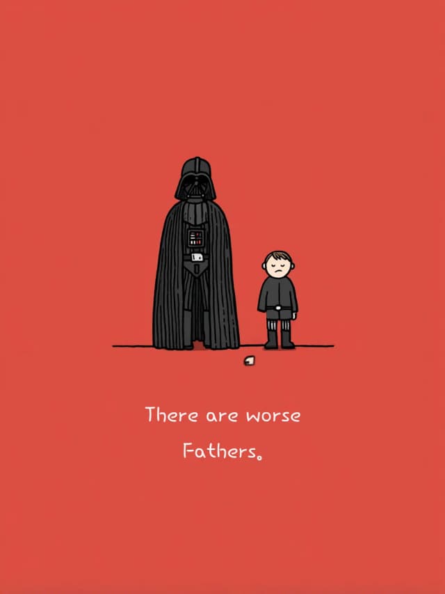 Darth Vader Fathers Day Card