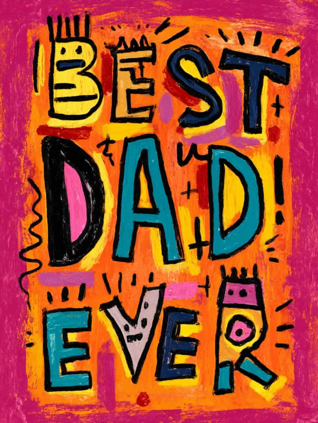 Cute Happy Fathers Day Card