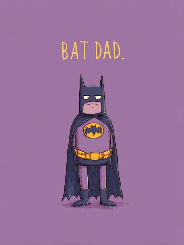 Batdad Fathers Day Card