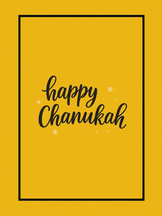 Happy Channukah Card