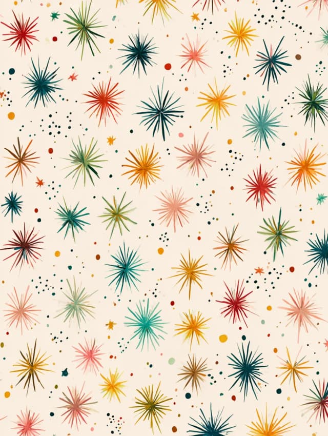 Fireworks Pattern Card