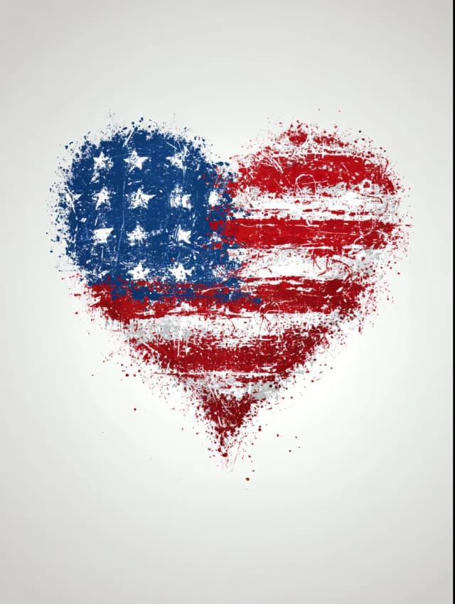 Happy Veterans Day Heart Card