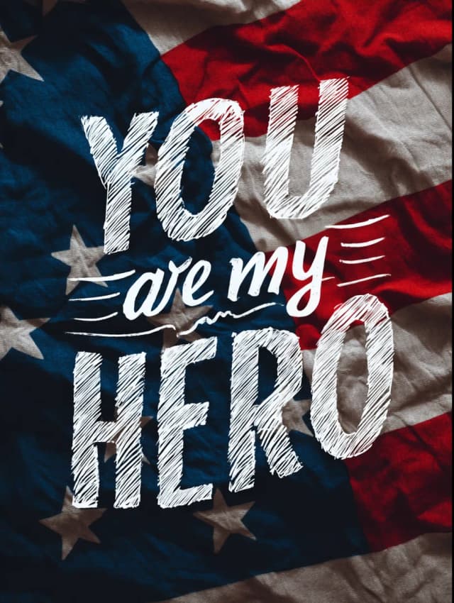 You Are My Hero Card