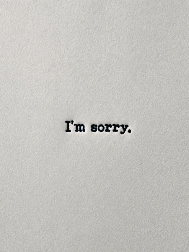 Kartu Sorry Card with Simple Type
