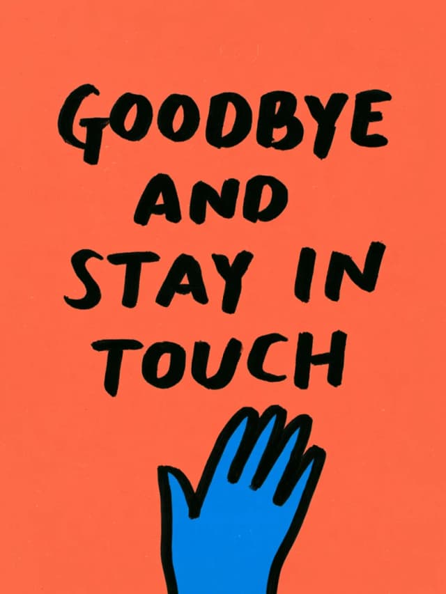 Kartu Leaving Card Goodbye and Stay in Touch